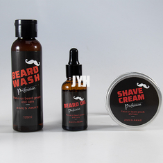 Produits rougeoyants de ramollissement des soins de la peau des hommes d'huile et de shampooing de barbe