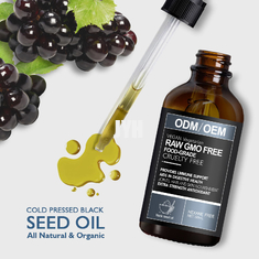 Gel naturel de douche d'huile de cheveux de graine de noir des marques de distributeur 50ml