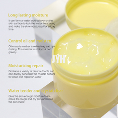 Peau de Vera Facial Banana Cream Organic d'aloès blanchissant hydratant la crème de visage calmante