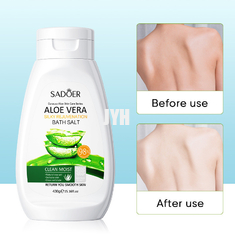 s'exfolier tendre de lumière de lavage de corps de Vera Bath Salts Smoothing Skin de l'aloès 430g