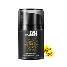 Écran solaire facial imperméable pour hommes de peau naturelle Spf50 + Pa +++ Écran solaire d'isolation solaire non blanchissant