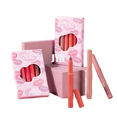 Rouge à lèvres velouté nu d'hydration résistant tournant de sensation de Sharpenable Matte Lip Liner Crayon Smudge