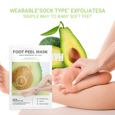 masque de pied de l'avocat 40ml s'exfoliant hydrater et rajeunir l'ensemble de soins du pied