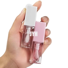 Brillant à lèvres non collant à haute brillance hydratant l'huile repulpante pour les lèvres claires et brillantes