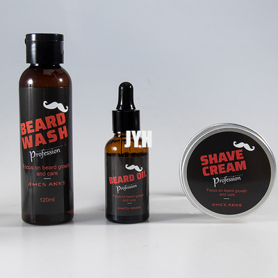 Produits rougeoyants de ramollissement des soins de la peau des hommes d'huile et de shampooing de barbe