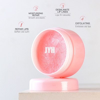 La lèvre de éclairage d'OEM frottent le baume de lèvres rose d'Exfoliator et frottent 10g