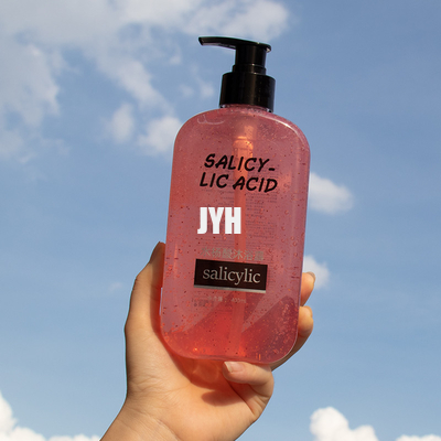 S'exfolier le gel naturel de douche avec la douche naturelle de corps d'acide salicylique de beurre de karité