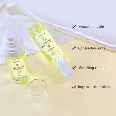 Toner pour la peau encline d'acné huileuse hydratant la brume faciale de visage d'acide salicylique de BHA du toner AHA