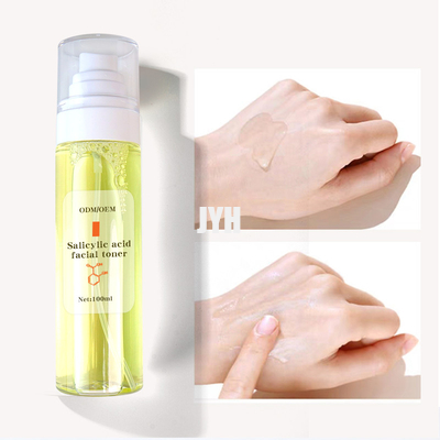 Toner pour la peau encline d'acné huileuse hydratant la brume faciale de visage d'acide salicylique de BHA du toner AHA