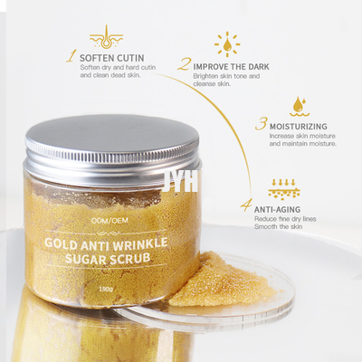 or de 210g 24K s'exfoliant l'approbation des produits de soin pour la peau GMPC d'OEM de Sugar Body Scrub