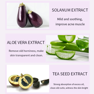 Aubergine pourpre épurant Clay Mask 5ml/bande 300g/pot