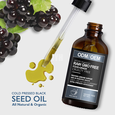 Gel naturel de douche d'huile de cheveux de graine de noir des marques de distributeur 50ml