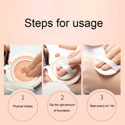 La base de crème de cc de coussin d'air de la Corée éclairent imperméable
