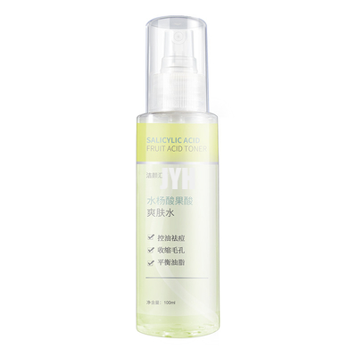 L'ODM d'hydration de toner de massage facial d'acide salicylique étudie à fond le toner de minimisation