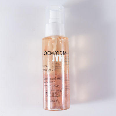 Vitamine C d'ODM Rose Petals Essence Face Serum pour la peau encline d'acné sensible