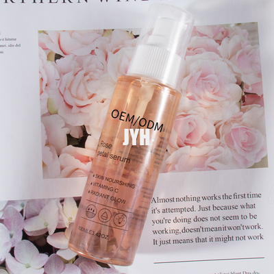 Vitamine C d'ODM Rose Petals Essence Face Serum pour la peau encline d'acné sensible