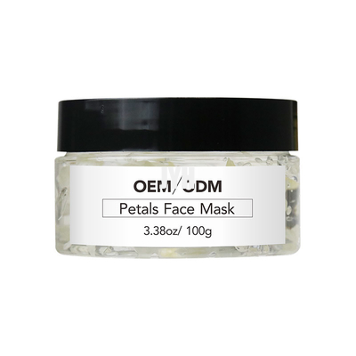 Soins de la peau Clay Mask Natural 100ml Rose Petal Face Gel Mask d'OEM