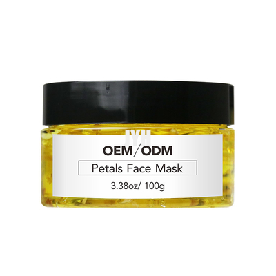 Soins de la peau Clay Mask Natural 100ml Rose Petal Face Gel Mask d'OEM