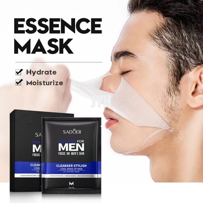 MSDS Mens Skincare Products Hydratant Blanchissant Nourrissant Nettoyant Naturel Masque de feuille faciale