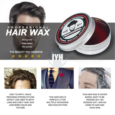 60 g/pc pour homme crème pommade tenue moyenne à base d'eau toute la journée tenue Premium cire coiffante