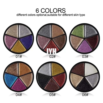 les couleurs de la palette 5 du fard à paupières 3g arrosent la palette de fard à paupières de preuve