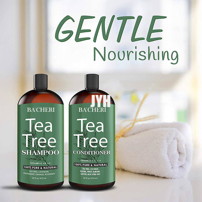 470ml le shampooing et le conditionneur d'arbre de thé de la vitamine C +E place les cheveux endommagés par réparation naturelle organique