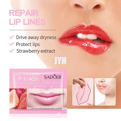 Le collagène Crystal Pink Lip Care Gel masque pour hydrater l'anti ride affermit des lèvres d'hydrates