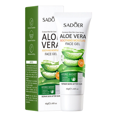 40g aloès organique Vera Gel Deeply Hydrating Skin nourrissant après des soins de la peau de Sun