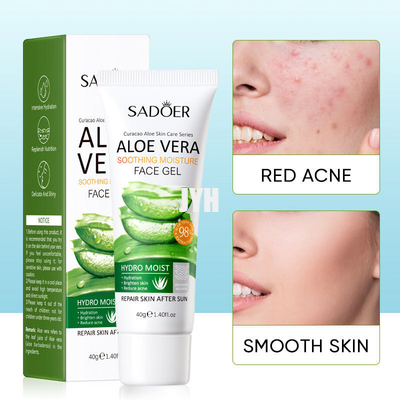 40g aloès organique Vera Gel Deeply Hydrating Skin nourrissant après des soins de la peau de Sun