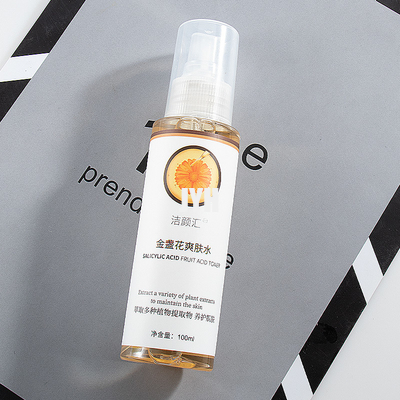 Toner facial organique naturel de peau de toner blanchissant le toner 100ml de massage facial de Calendula