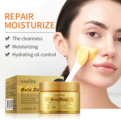 La cruauté libèrent le masque facial de l'or 24K pour impeccable et hydratent la peau
