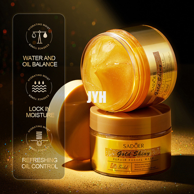 La cruauté libèrent le masque facial de l'or 24K pour impeccable et hydratent la peau