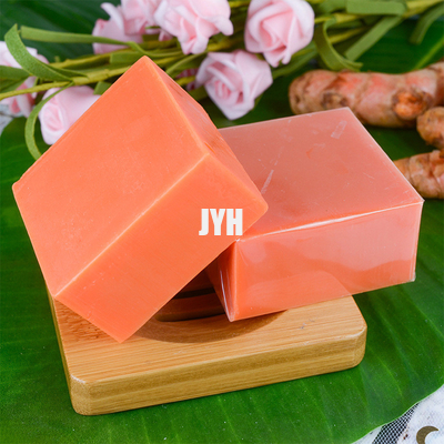 Le savon de nettoyage de corps de savon d'huile essentielle de safran des indes améliorent le salon de beauté de tache brune et la station thermale