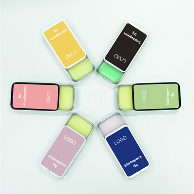 les produits de soin pour la peau faciaux naturels de 10g 100% voyagent Tin Solid Cologne For Men commode amical Bourbon