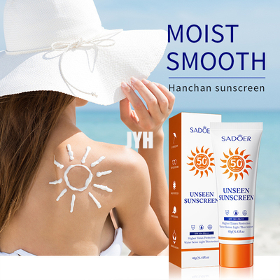 Résistant à l'eau physique de la SPF 50+ de zinc d'usage d'oxyde de zinc quotidien naturel de protection solaire