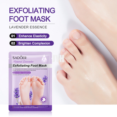 lait de chèvre de lavande de produits de soin pour la peau d'OEM 35g hydratant s'exfoliant le masque de peau de pied