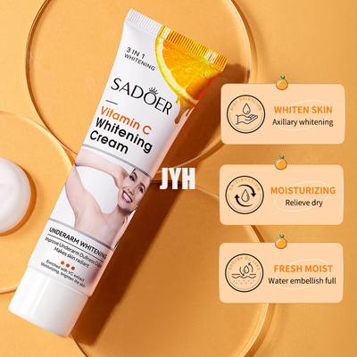 les cosmétiques de 50g Bodycare éclairent hydrater blanchissant 3 EN 1 crème de éclairage pour les aisselles de vitamine C