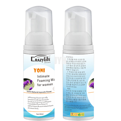 Le lavage 60ML écumant intime féminin équilibre des femmes Vaginal Health pH