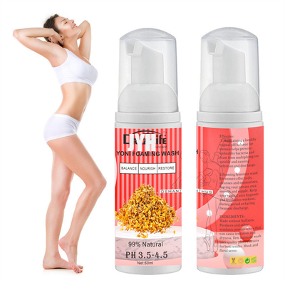 Lavage féminin écumant naturel de l'équilibre pH pour démanger des secteurs intimes