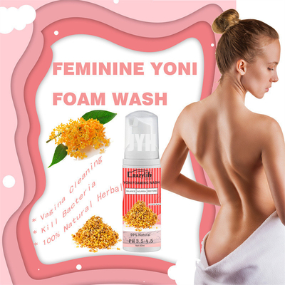 Lavage féminin écumant naturel de l'équilibre pH pour démanger des secteurs intimes