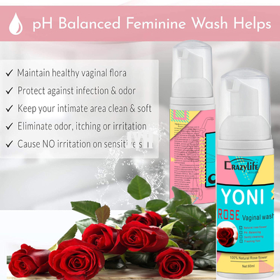 Les produits de soin pour la peau d'OEM 60ML stérilisent le pH ont équilibré le lavage intime féminin de nettoyage quotidien de soin
