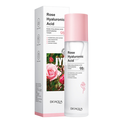 Lignes fines et rides Rose Face Toner Natural Organic Rose Hyaluronic Acid Water