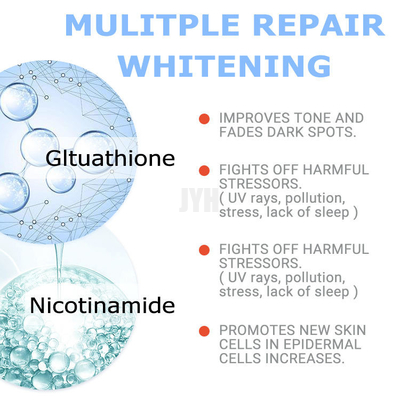 Blanchiment de éclairage de Vegan hydratant la lotion de corps de lait de glutathion de crème de blanchiment de peau