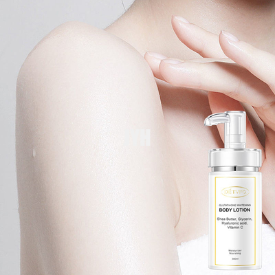 Blanchiment de éclairage de Vegan hydratant la lotion de corps de lait de glutathion de crème de blanchiment de peau