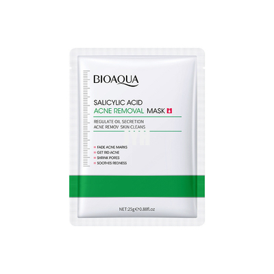 Pores de rétrécissement de masque d'acné d'acide salicylique d'OEM éclairant hydratant le masque facial de feuille