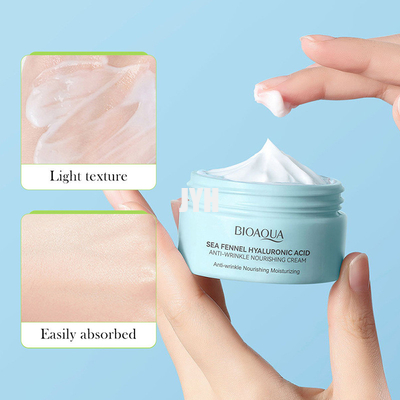 la crème faciale de crème hydratante de l'acide hyaluronique 60g éclairant la ride anti-vieillissement enlèvent les lignes fines réduisent