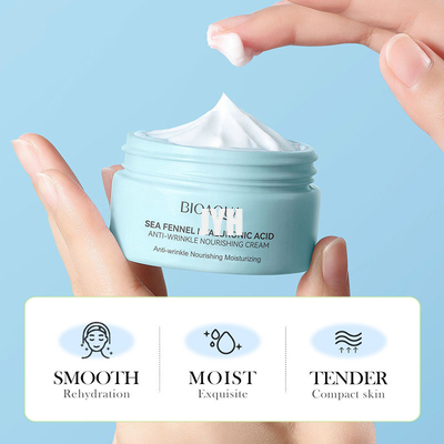 la crème faciale de crème hydratante de l'acide hyaluronique 60g éclairant la ride anti-vieillissement enlèvent les lignes fines réduisent