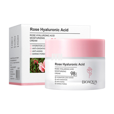 Peau de éclairage crème de Rose Hyaluronic Acid Moisturizer Facial serrant la crème 50g