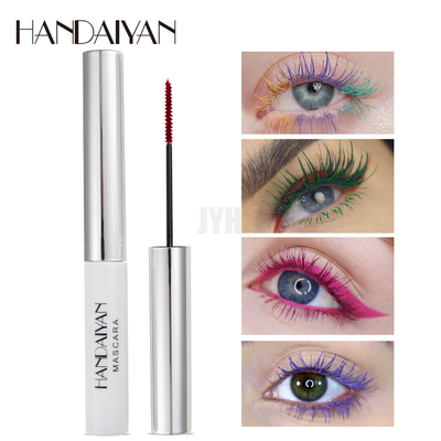 12 couleurs imperméabilisent le mascara coloré le charme que coloré durable pour des femmes observent le maquillage