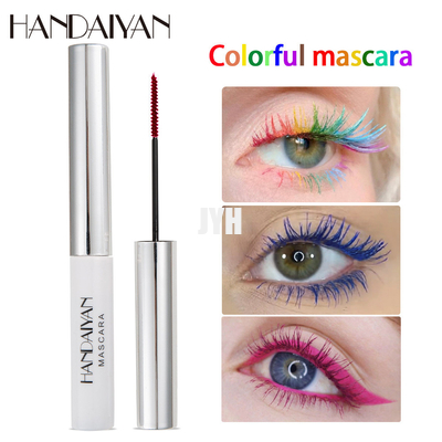 12 couleurs imperméabilisent le mascara coloré le charme que coloré durable pour des femmes observent le maquillage